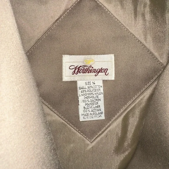Beige Worthington Trench Coat - Picture 2 of 5